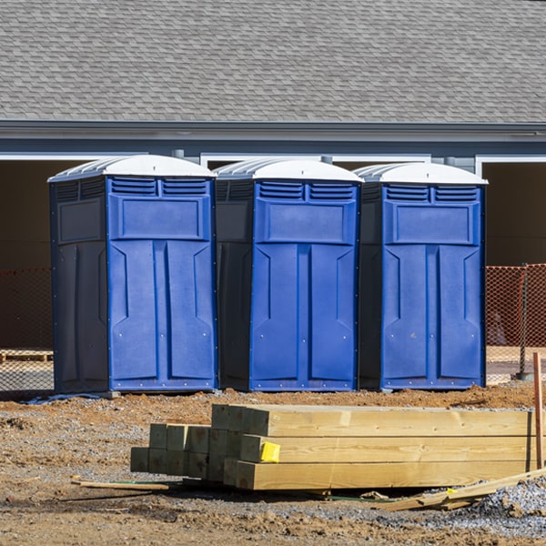 what is the maximum capacity for a single portable toilet in Langeloth Pennsylvania